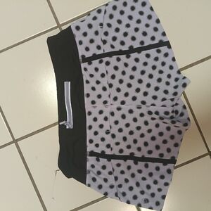 lululemon athletica Black and White Polka Dot Athletic Shorts